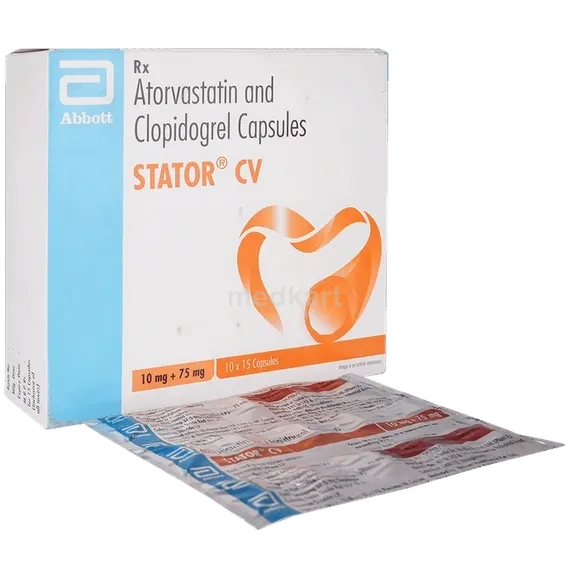 stator cv 10/75mg capsule 15's